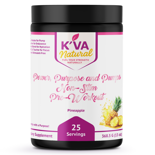 Power, Purpose, and Pumps Non-Stimulant Pre Workout-Pineapple